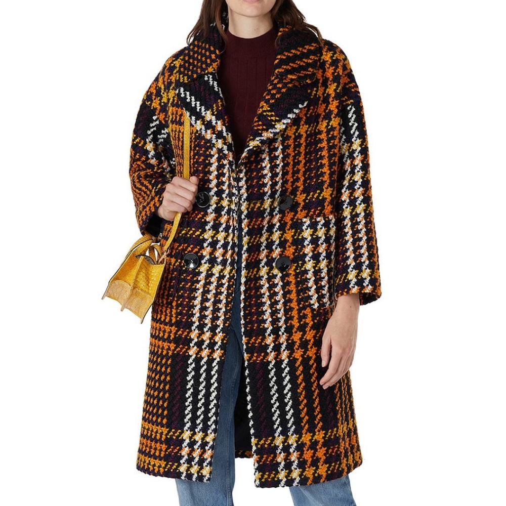 NVLT Multi Plaid Coat NEW